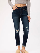 Load image into Gallery viewer, Jenny Kan Can Mid Rise Ankle Skinny Double Fold Cuff Jeans
