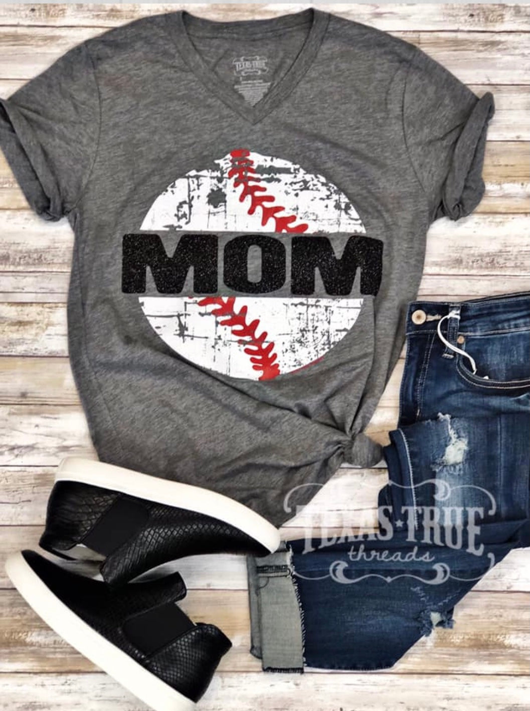 Giant Baseball Mom Tee