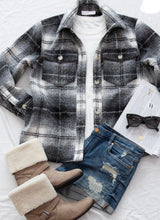 Load image into Gallery viewer, Kyla Plaid Button Up Jacket
