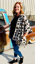 Load image into Gallery viewer, Leopard Print Sweater Kimono Cardigan

