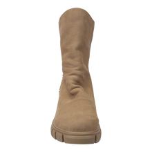 Load image into Gallery viewer, NAKED FEET - PROTOCOL in BEIGE Heeled Mid Shaft Boots
